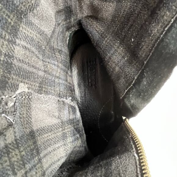 Born Size 8 Mariette Boots Gray Leather Buckle Moto Punk Grunge Boho Mid Calf - Picture 6 of 11